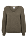 Milana LS Alpaca Pullover Dark Taupe
