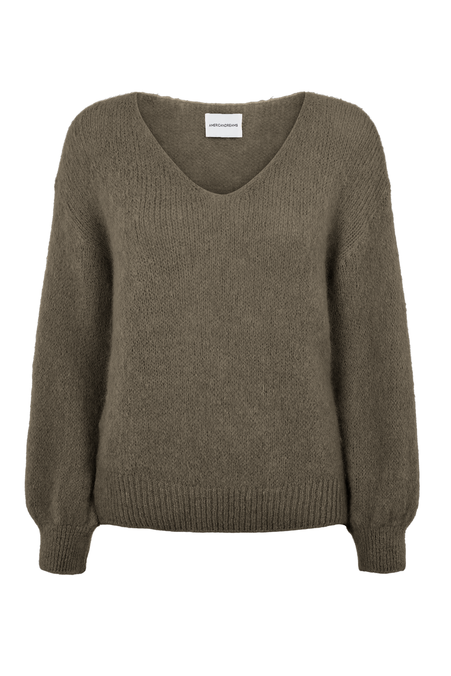 Milana LS Alpaca Pullover Dark Taupe