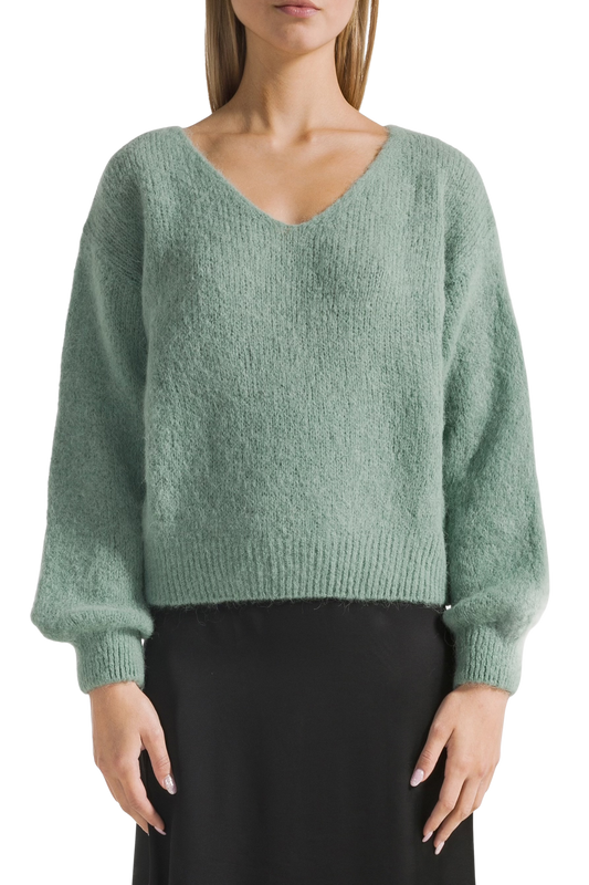 Milana LS Alpaca Pullover Dusty Green