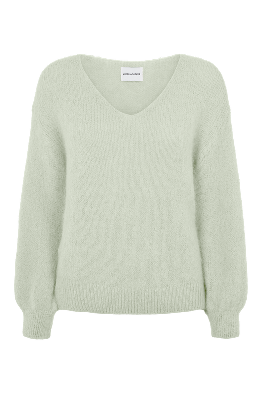 Milana LS Alpaca Pullover Frosted Green