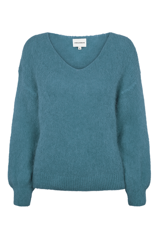 Milana LS Alpaca Pullover Teal Blue