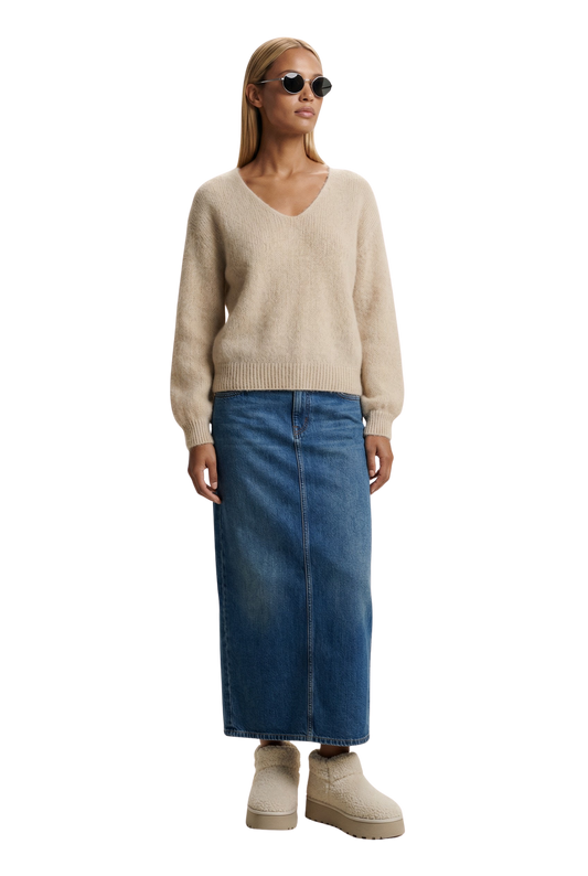 Milana LS Alpaca Pullover Beige