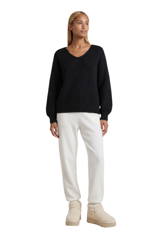 Milana LS Alpaca Pullover Black
