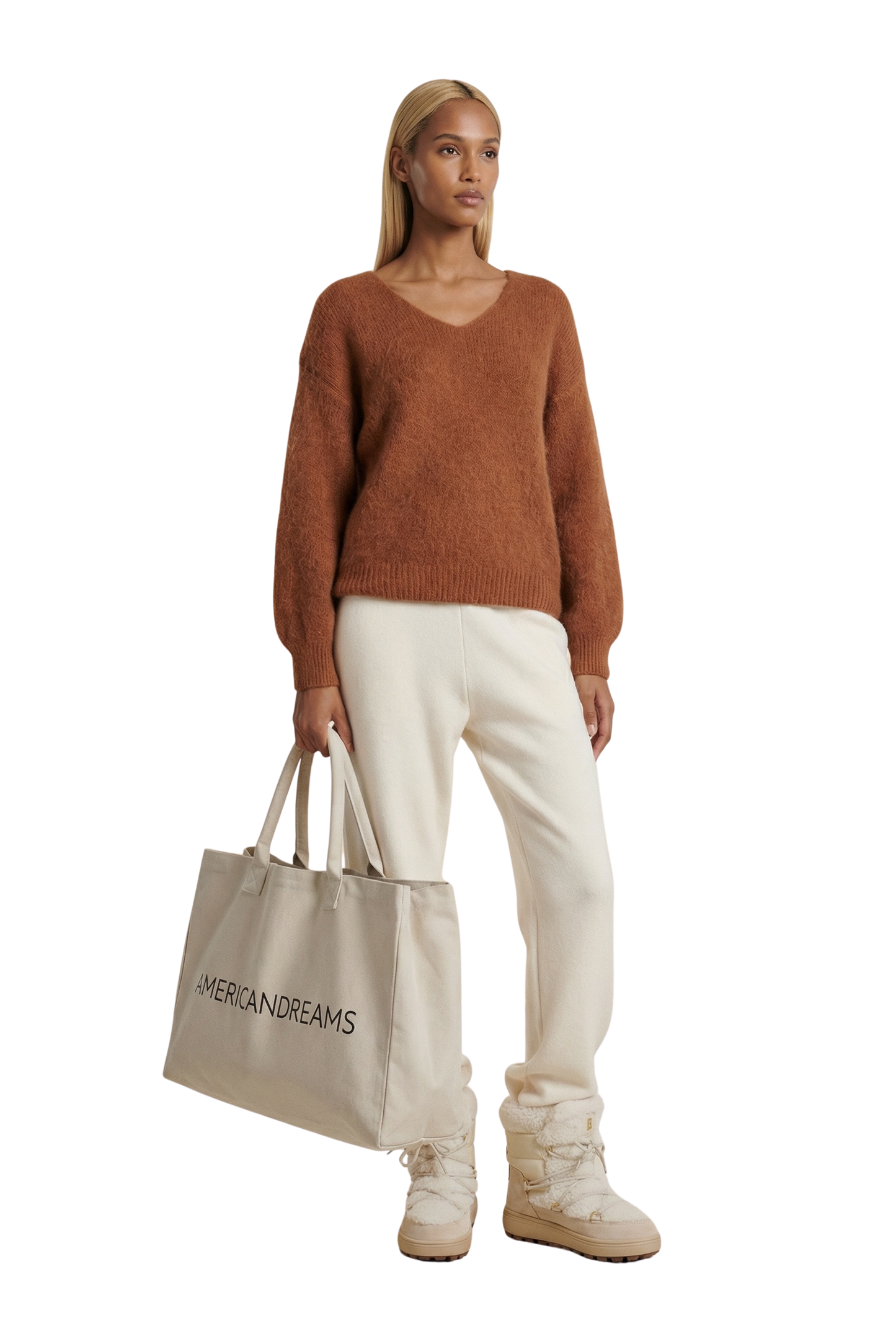 Milana LS Alpaca Pullover Chestnut