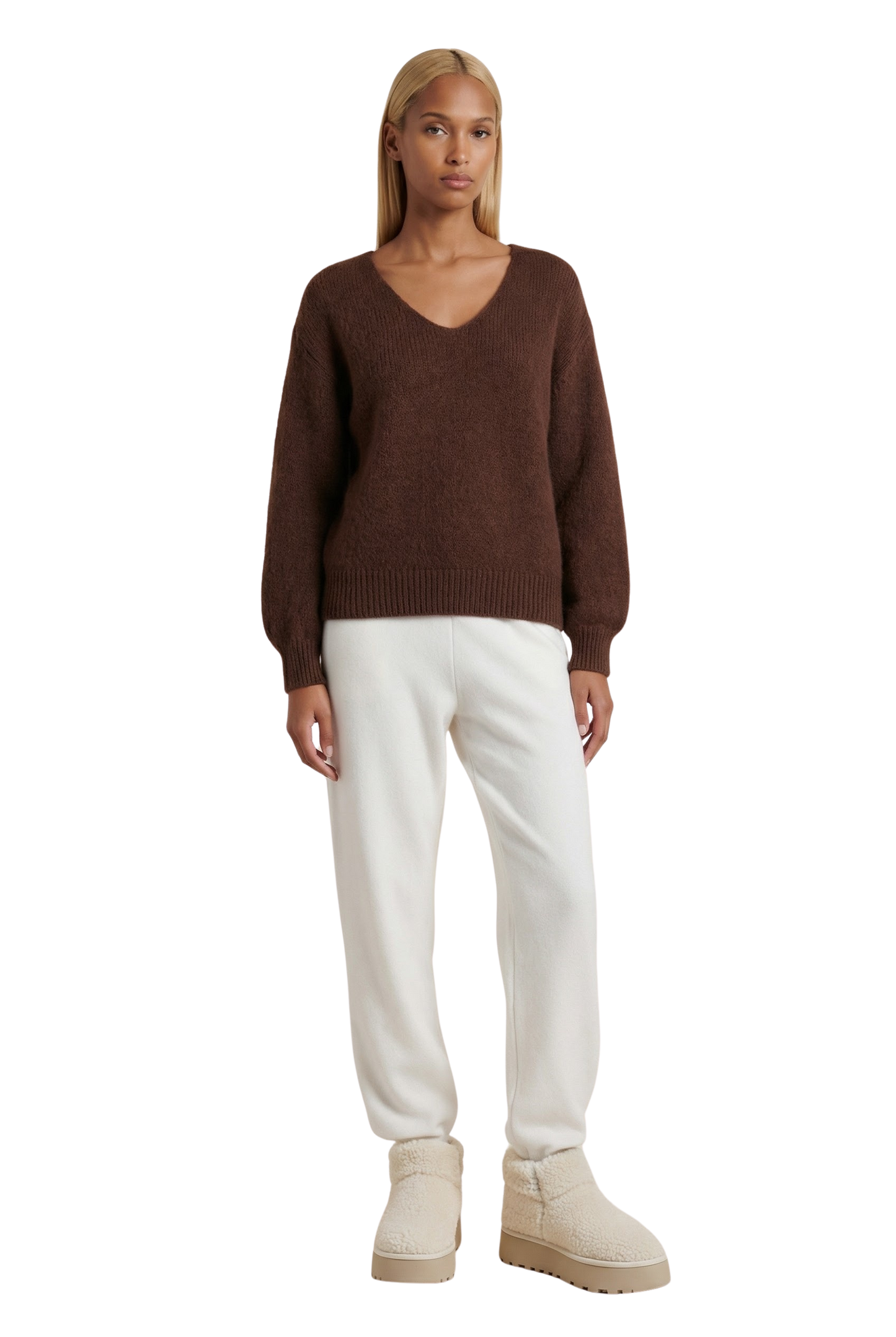 Milana LS Alpaca Pullover Cocoa