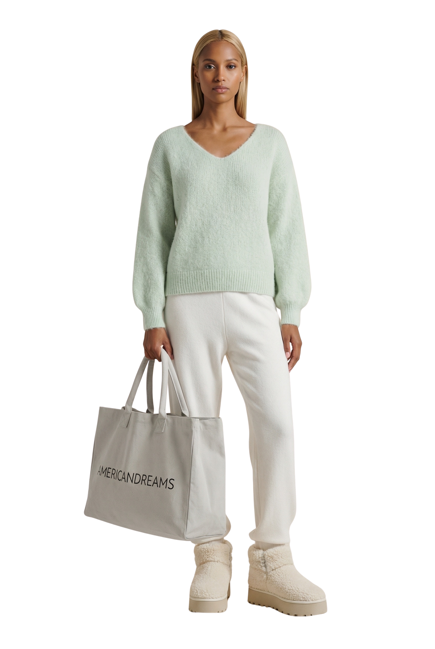 Milana LS Alpaca Pullover Frosted Mint
