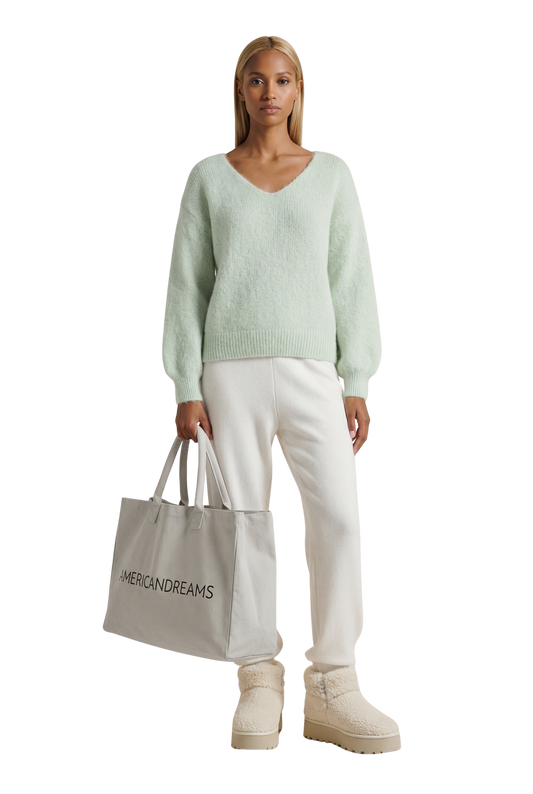 Milana LS Alpaca Pullover Frosted Mint