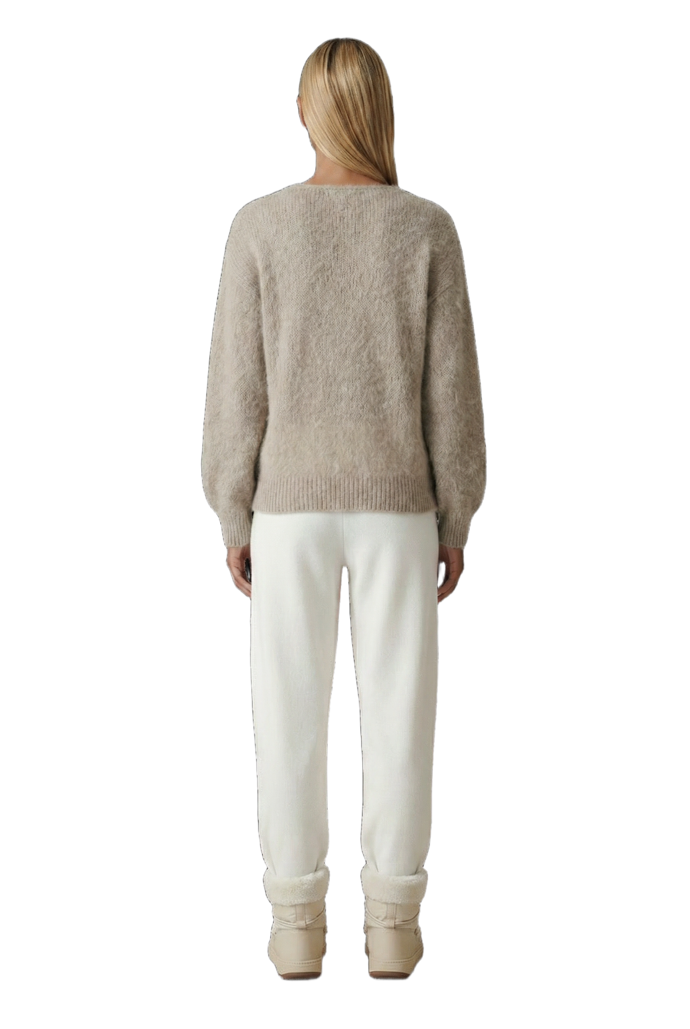 Milana LS Alpaca Pullover Light Taupe