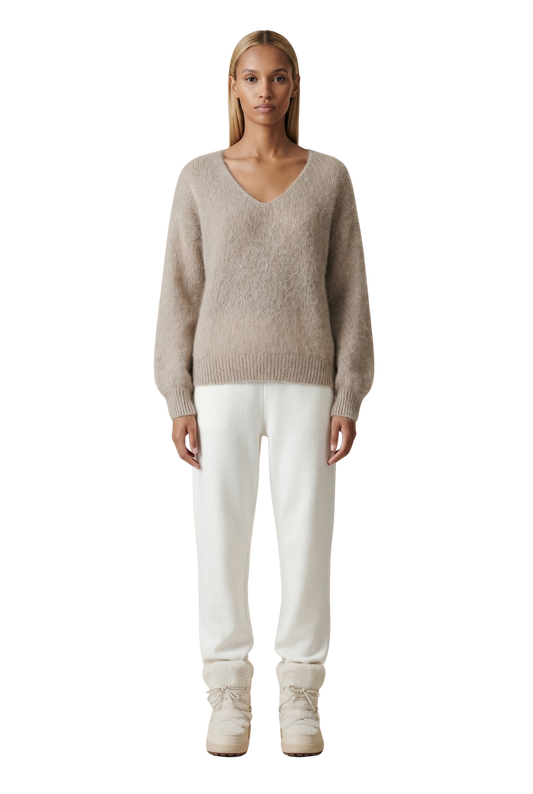 Milana LS Alpaca Pullover Light Taupe