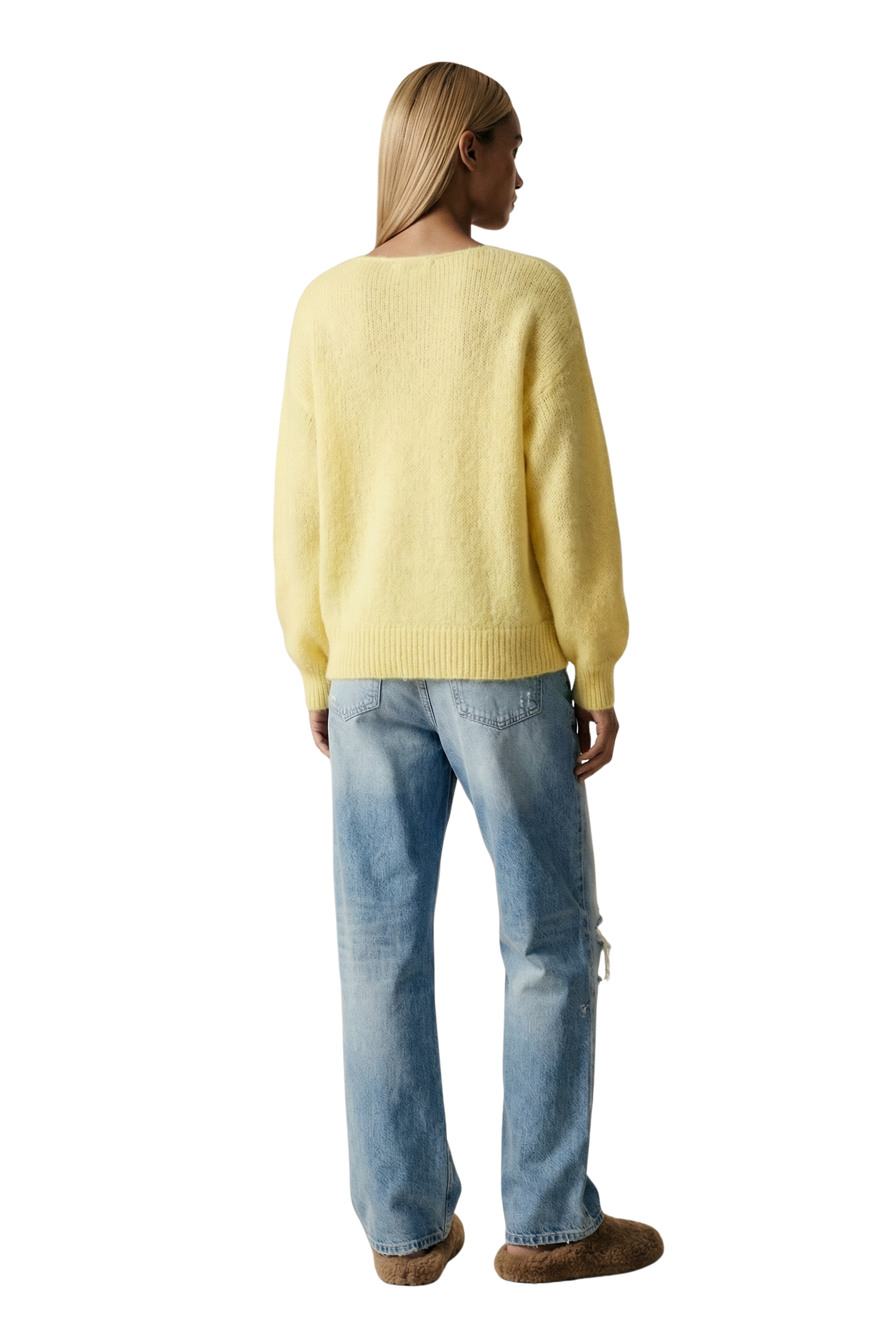 Milana LS Alpaca Pullover Light Yellow