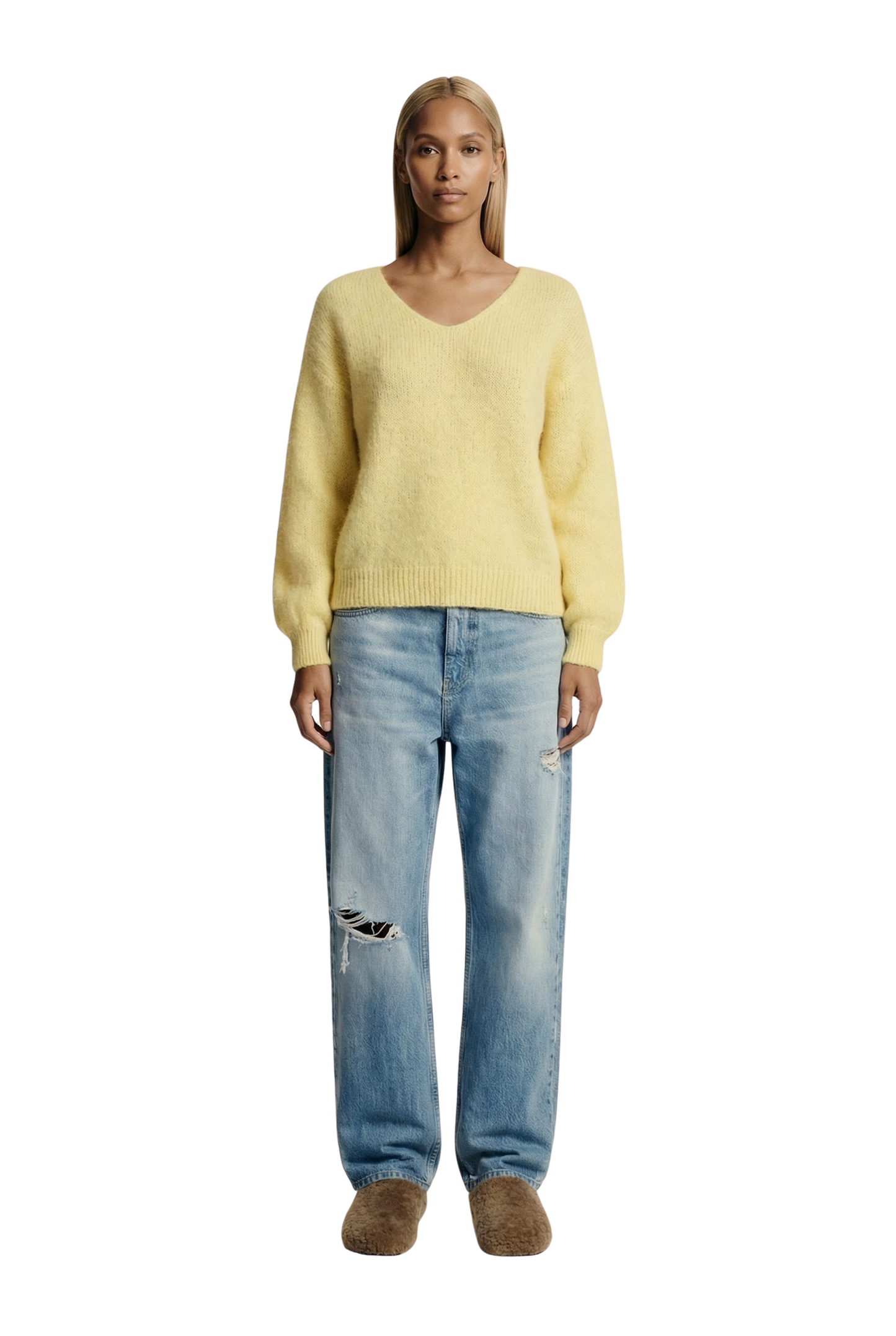 Milana LS Alpaca Pullover Light Yellow