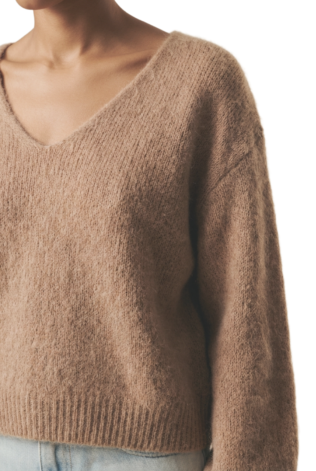 Milana LS Alpaca Pullover Medium Brown