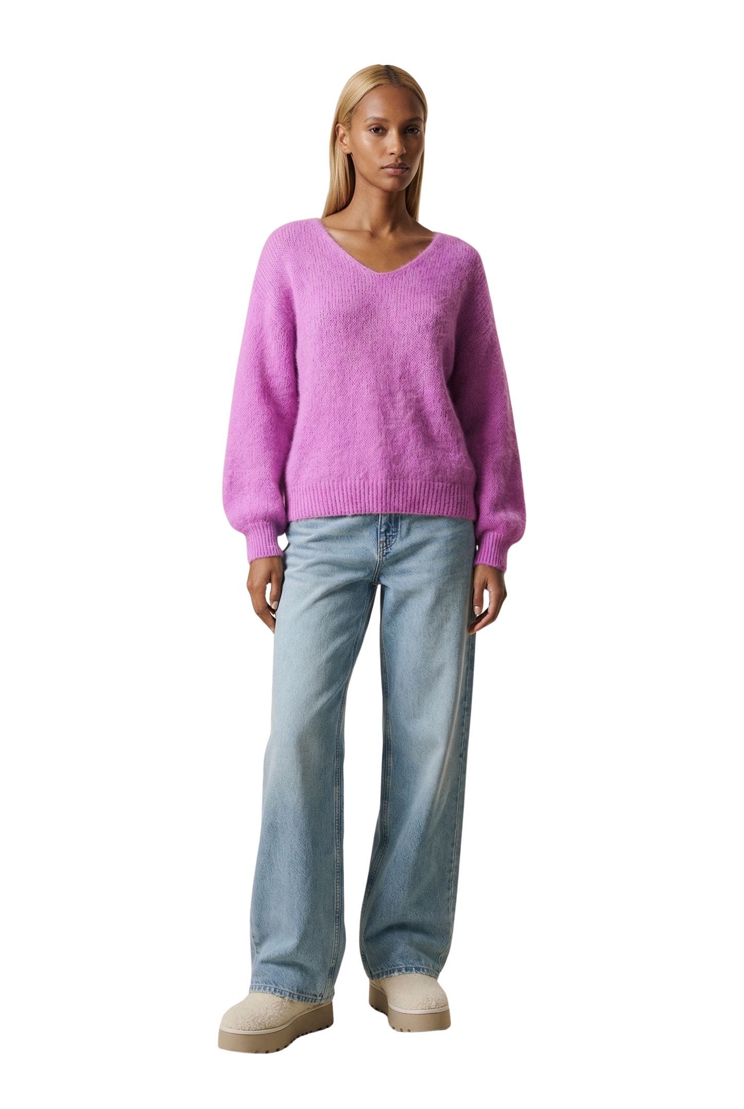 Milana LS Alpaca Pullover Pearly Purple