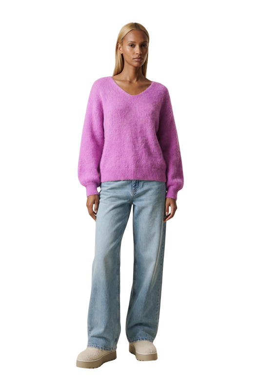 Milana LS Alpaca Pullover Pearly Purple
