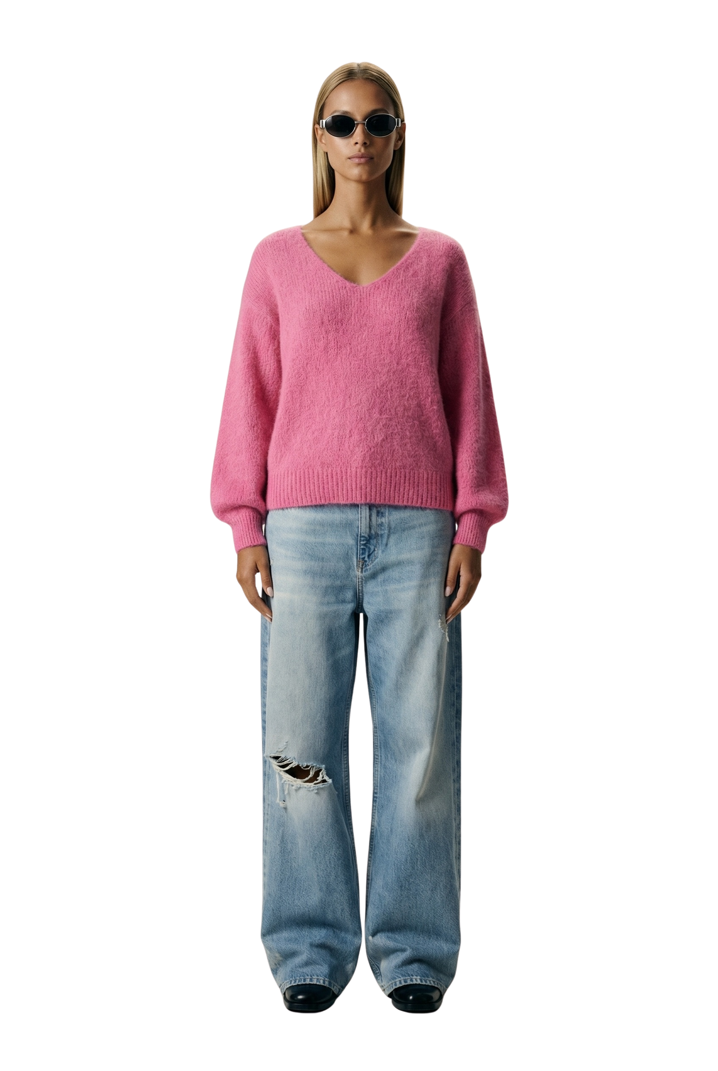 Milana LS Alpaca Pullover Pink