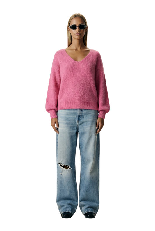 Milana LS Alpaca Pullover Pink
