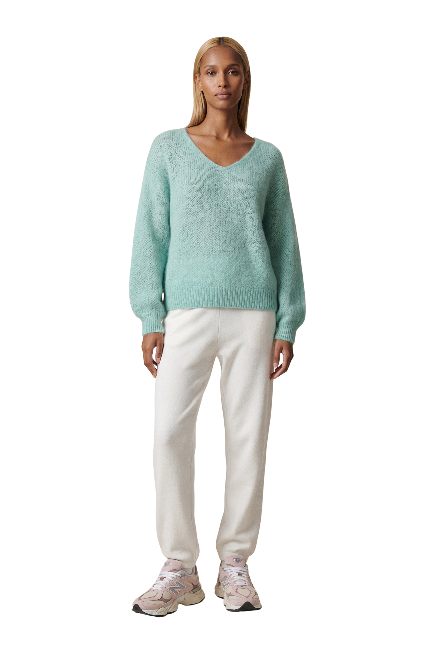 Milana LS Alpaca Pullover Seafoam Green