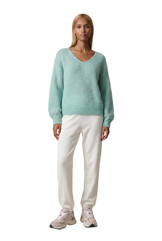 Milana LS Alpaca Pullover Seafoam Green