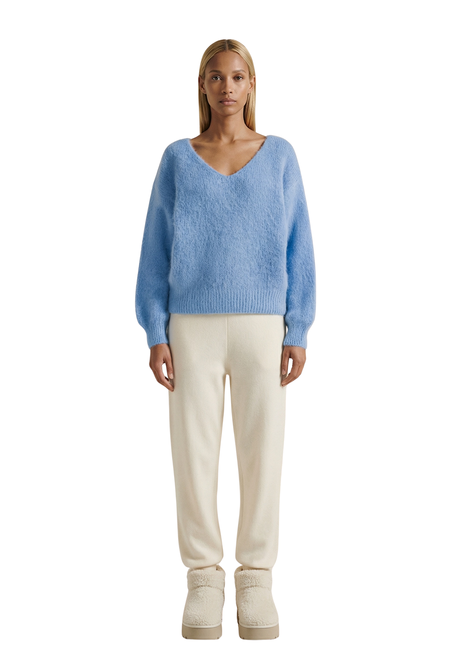Milana LS Alpaca Pullover Sky Blue