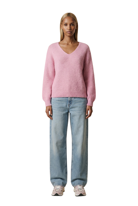 Milana LS Alpaca Pullover Soft Berry