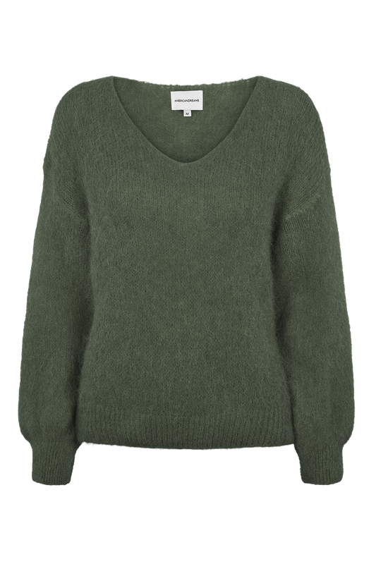 Milana LS Alpaca Pullover Seaweed Green