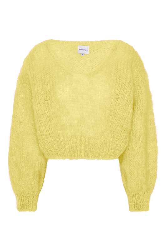 Milana Cropped Pullover Light Yellow
