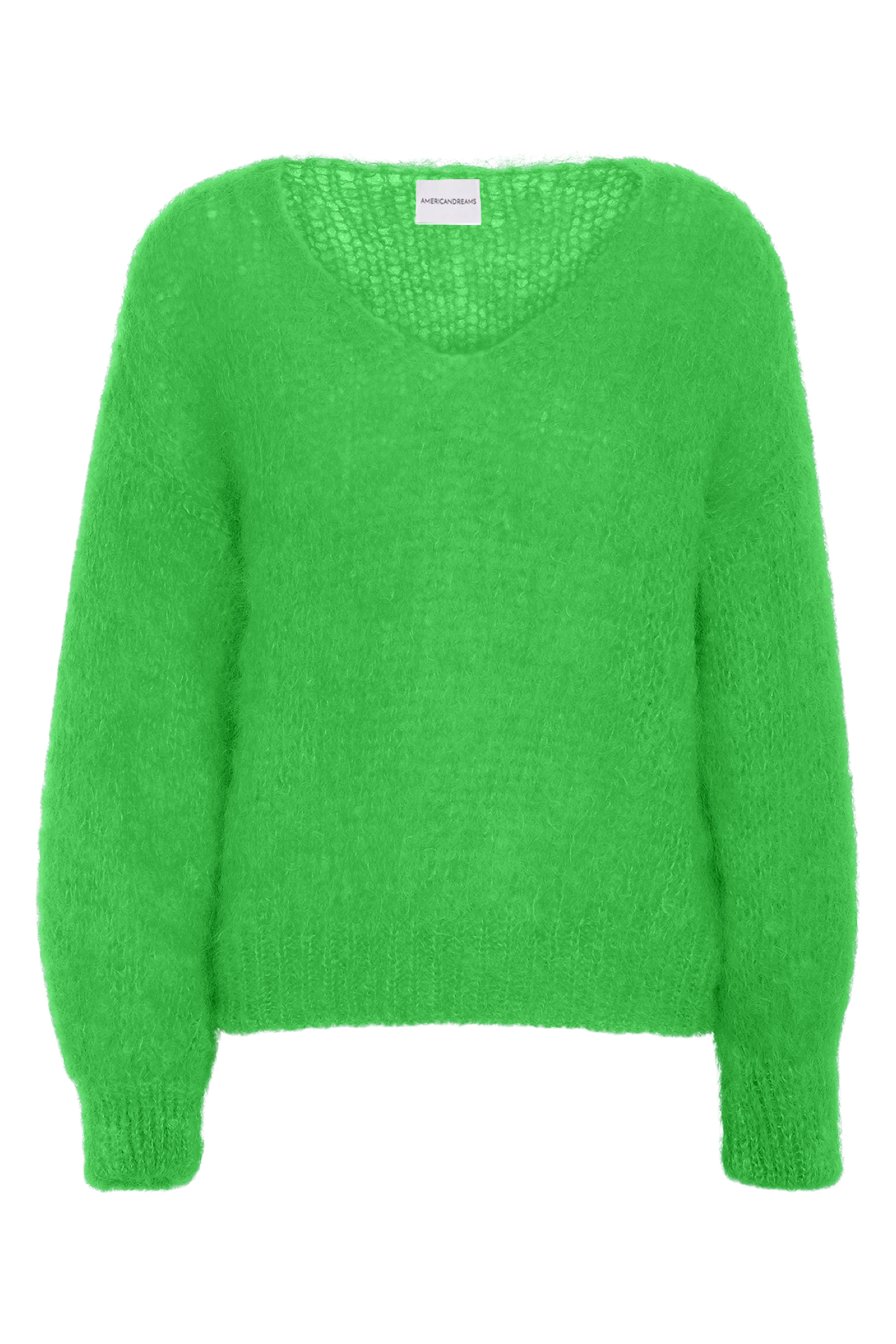 Milana LS Mohair Knit Bright Green