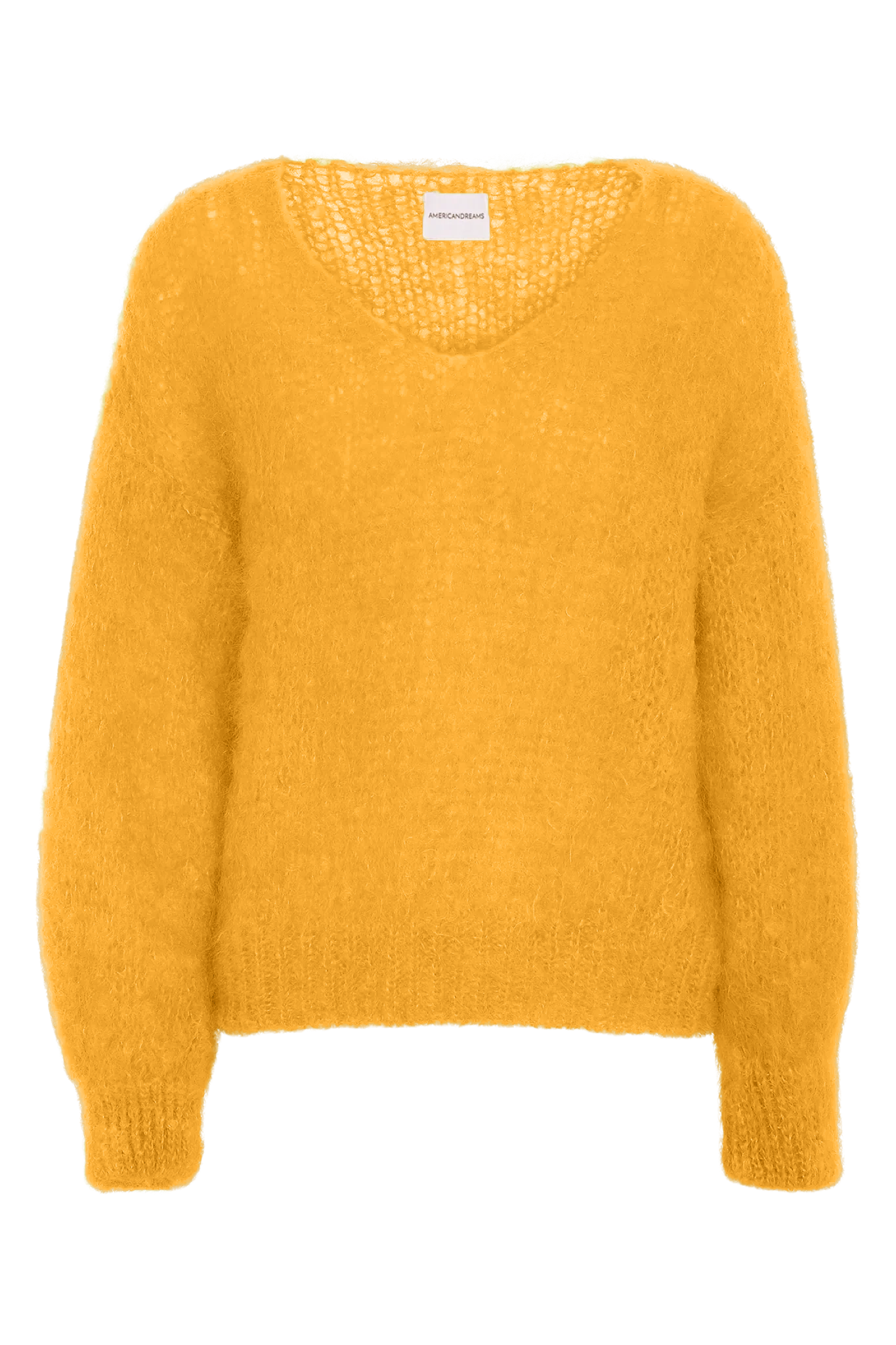 Milana LS Mohair Knit Burnt Yellow