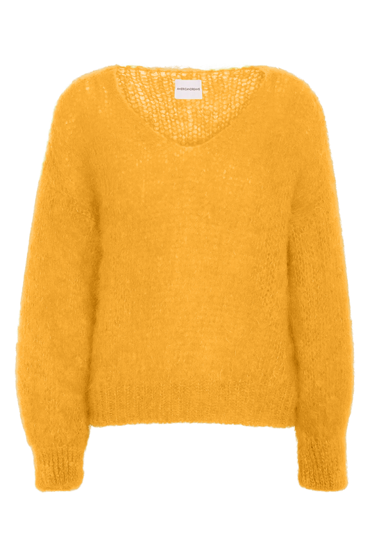 Milana LS Mohair Knit Burnt Yellow