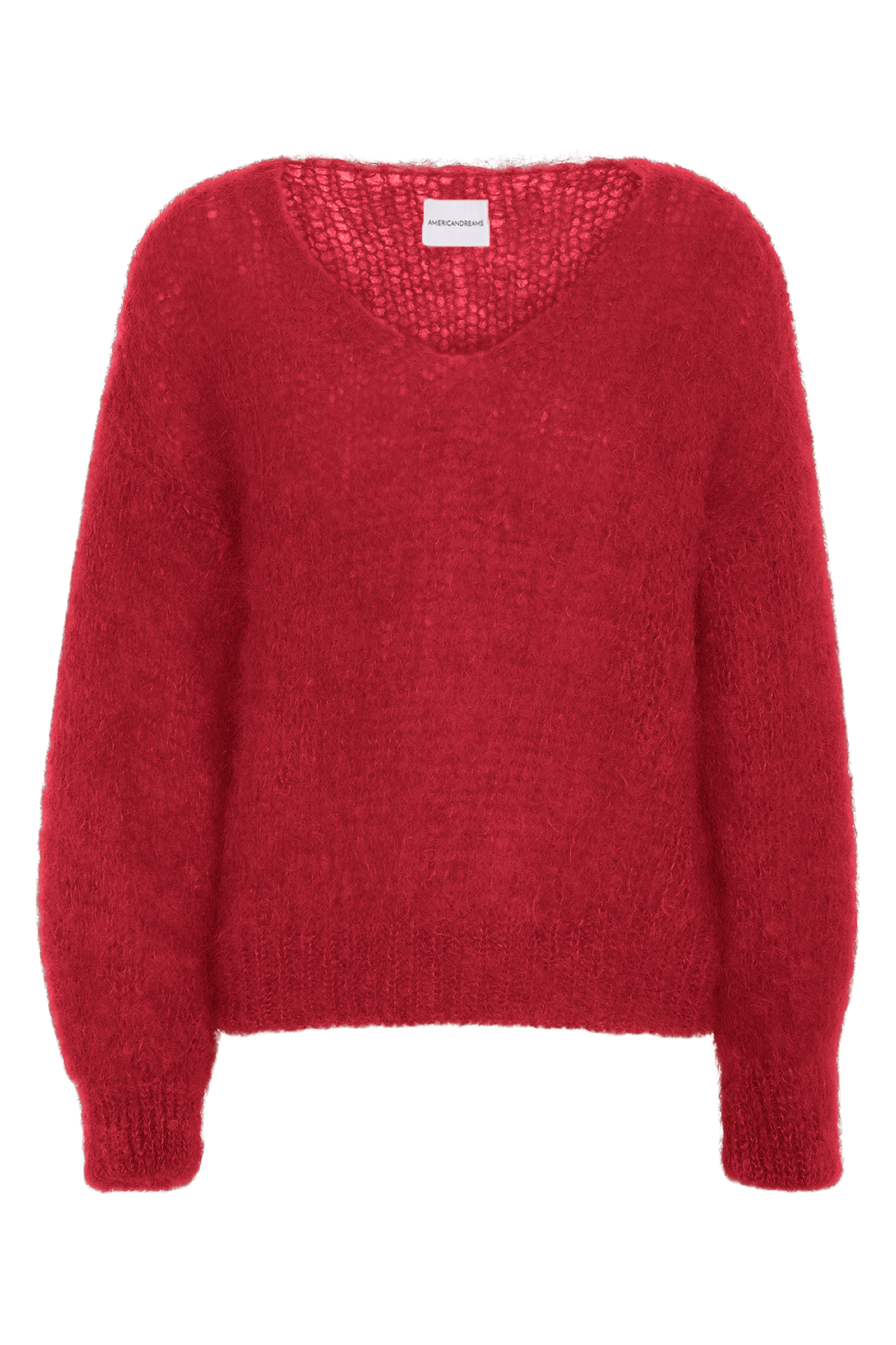 Milana LS Mohair Knit Cerise