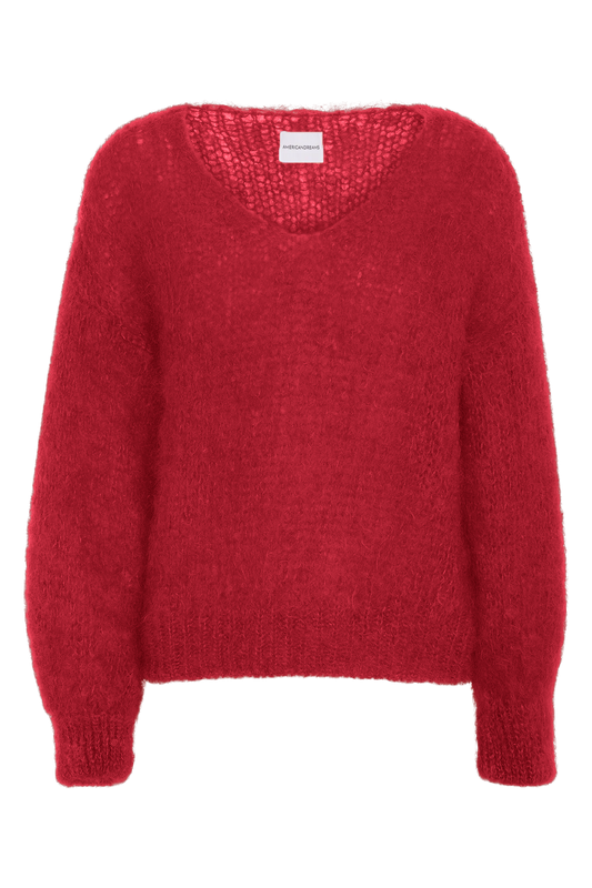 Milana LS Mohair Knit Cerise