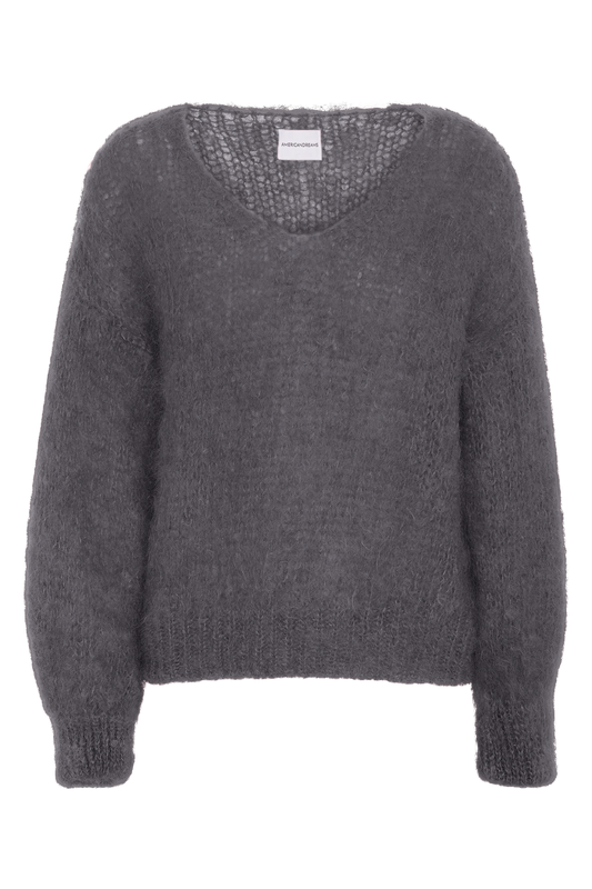 Milana LS Mohair Knit Graphite
