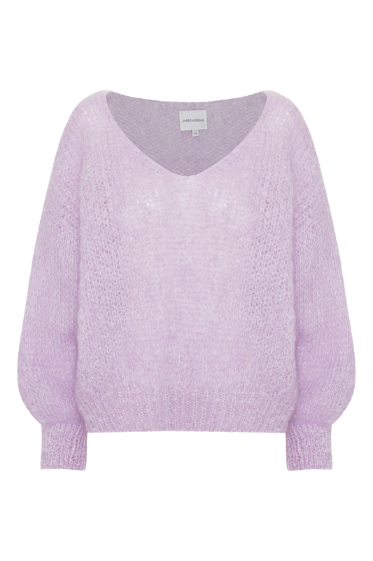 Milana LS Mohair Knit Light Purple