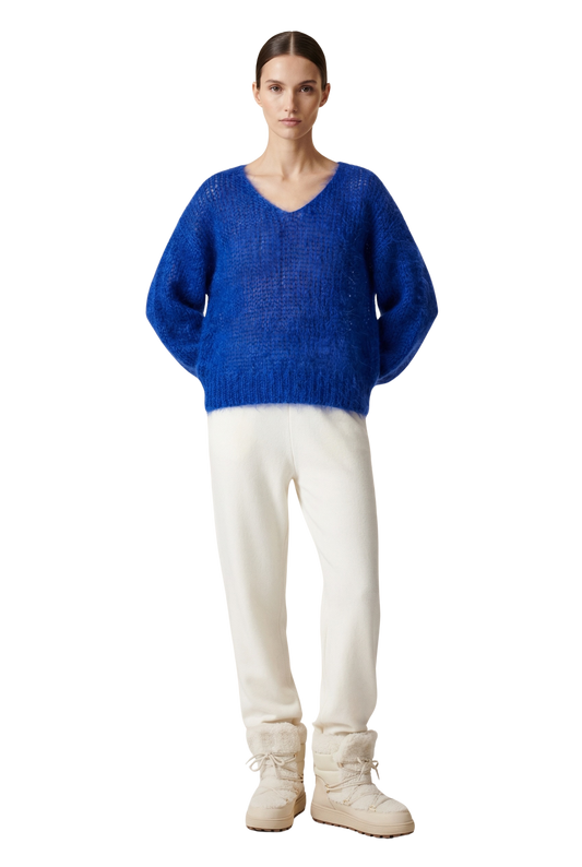 Milana LS Mohair Knit Electric Blue