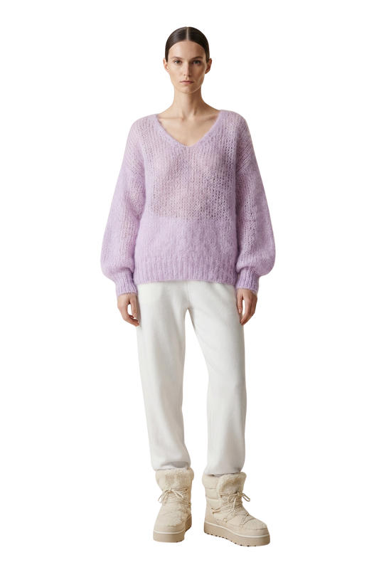 Milana LS Mohair Knit Light Purple