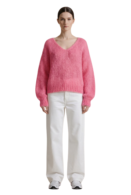 Milana LS Mohair Knit Pink