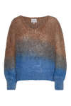 Milana LS Mohair Knit Ombre Blue/Brown