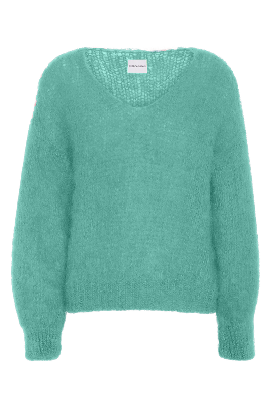 Milana LS Mohair Knit Seafoam Green