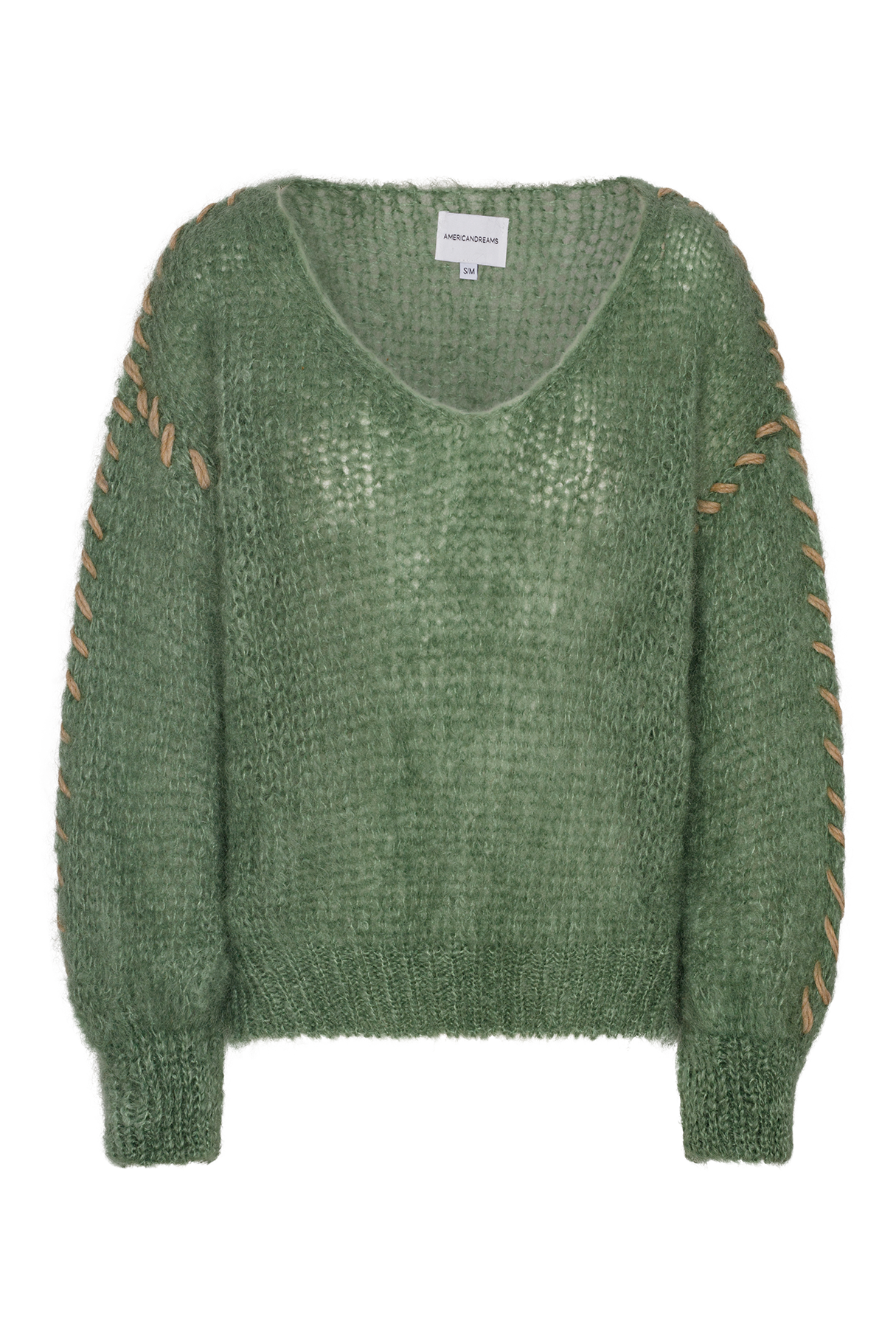 Milana LS Mohair Knit Dusty Green