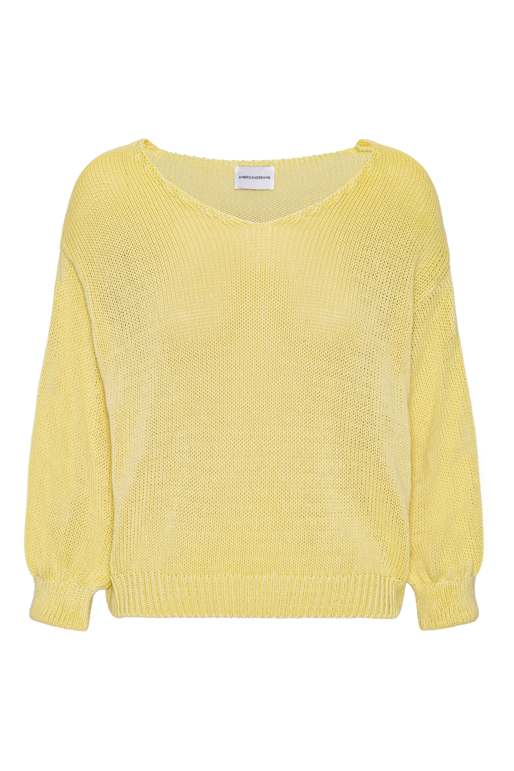 Milana LS Light Cotton Knit Light Yellow