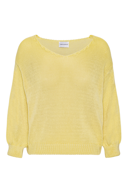 Milana LS Light Cotton Knit Light Yellow