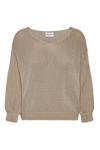 Milana LS Light Cotton Knit Medium Brown
