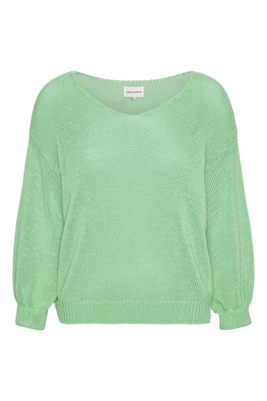 Milana LS Light Cotton Knit Mint Green