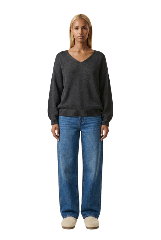 Milana LS Light Cotton Black