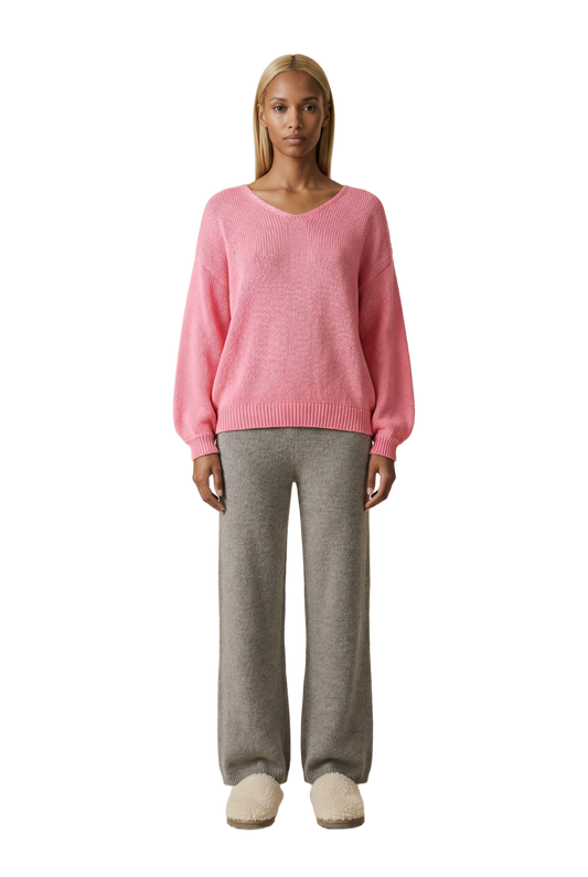 Milana LS Light Cotton Knit Pink
