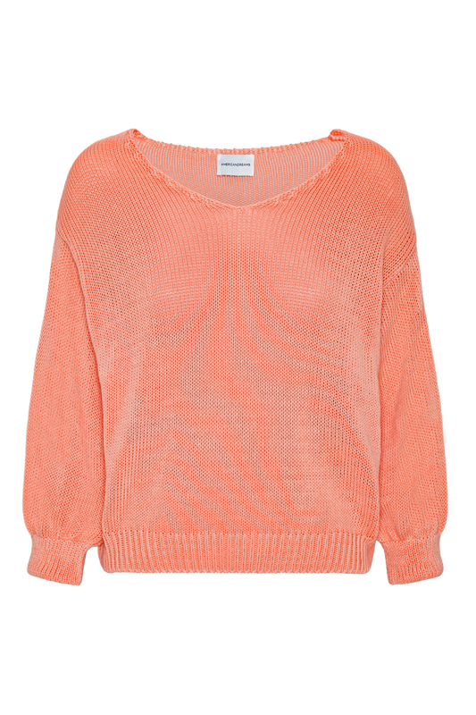 Milana LS Light Cotton Knit Salmon