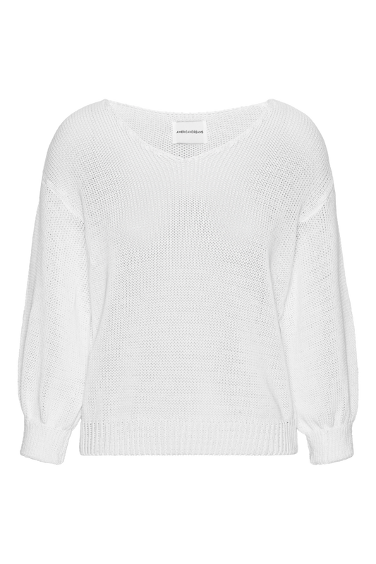 Milana LS Light Cotton Knit White