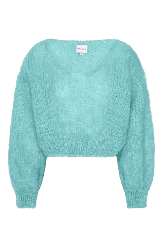 Milana Cropped Pullover Seafoam Green
