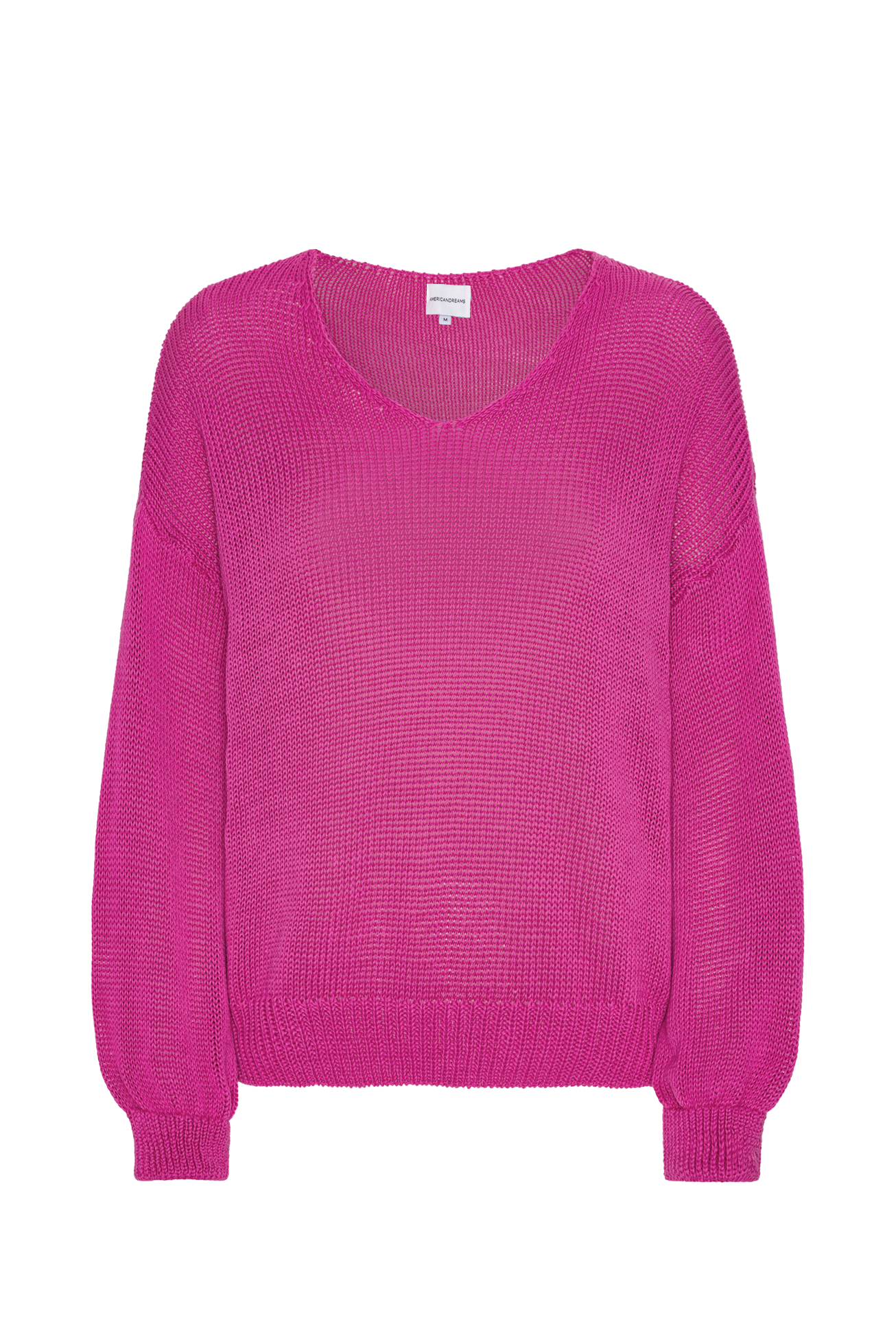 Milana LS Light Cotton Knit Neon Pink