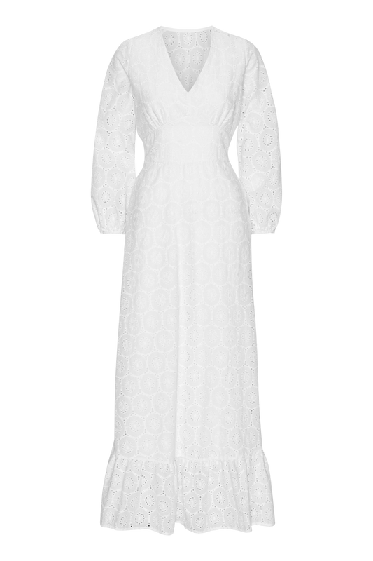 Mollie Cotton Dress White